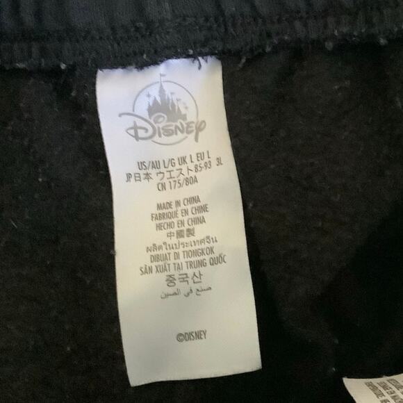 Disney Lion King Wide Leg Sweatpants Lounge Graphic Simba Black Women L - Picture 5 of 8